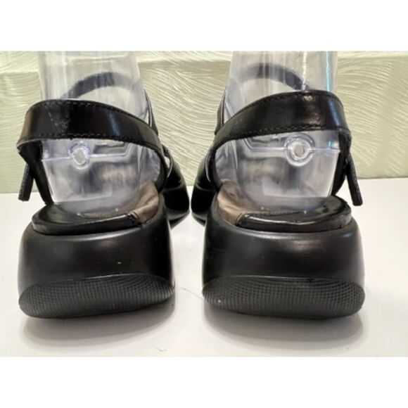 Dansko Sissy black patent leather platform sandals. Size 40(W). - Picture 5 of 10